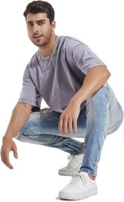 3 Pcs Men's Oversized Heavy Cotton Summer T-Shirts Vintage Tee Loose Fit Short Sleeve Casual Tshirts - Image 2