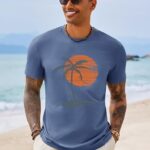 Runcati Mens Short Sleeve T-Shirts Graphic Crew Neck Casual Shirt