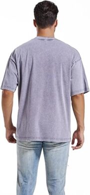 3 Pcs Men's Oversized Heavy Cotton Summer T-Shirts Vintage Tee Loose Fit Short Sleeve Casual Tshirts - Image 3