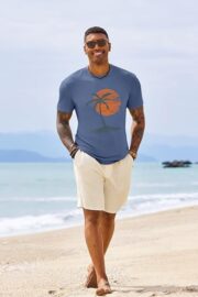 Runcati Mens Short Sleeve T-Shirts Graphic Crew Neck Casual Shirt - Image 5