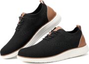 VILOCY Men's Casual Dress Sneakers Lace-Up Oxfords Business Mesh Breathable Walking Shoes