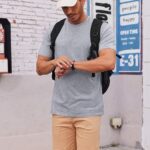 COOFANDY Men's T Shirt Short Sleeve Cotton Blend T-Shirts Crew Neck