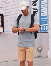 COOFANDY Men's T Shirt Short Sleeve Cotton Blend T-Shirts Crew Neck