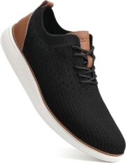 VILOCY Men's Casual Dress Sneakers Lace-Up Oxfords Business Mesh Breathable Walking Shoes - Image 5