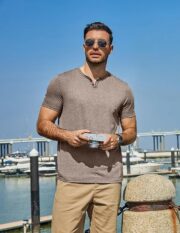 COOFANDY Men's T Shirts Short Sleeve Casual V Neck T-Shirt - Image 5