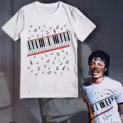 2026 Summer New Michael Jackson Beat It Piano T Shirt - Image 2